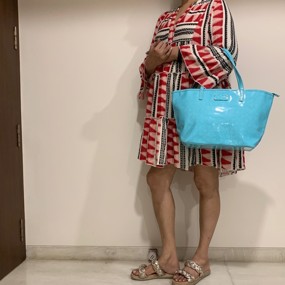 Kate Spade Blue Tote Handbag